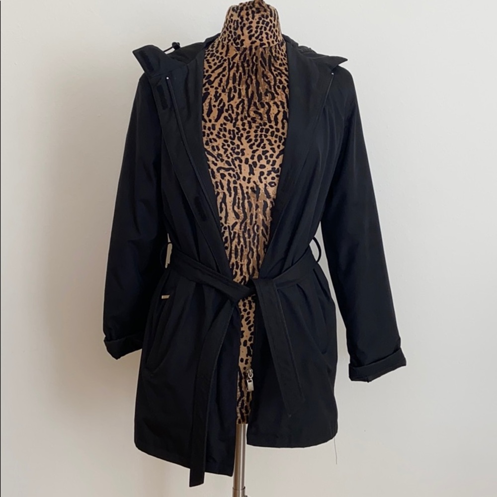 NINE WEST Hooded Rain Coat